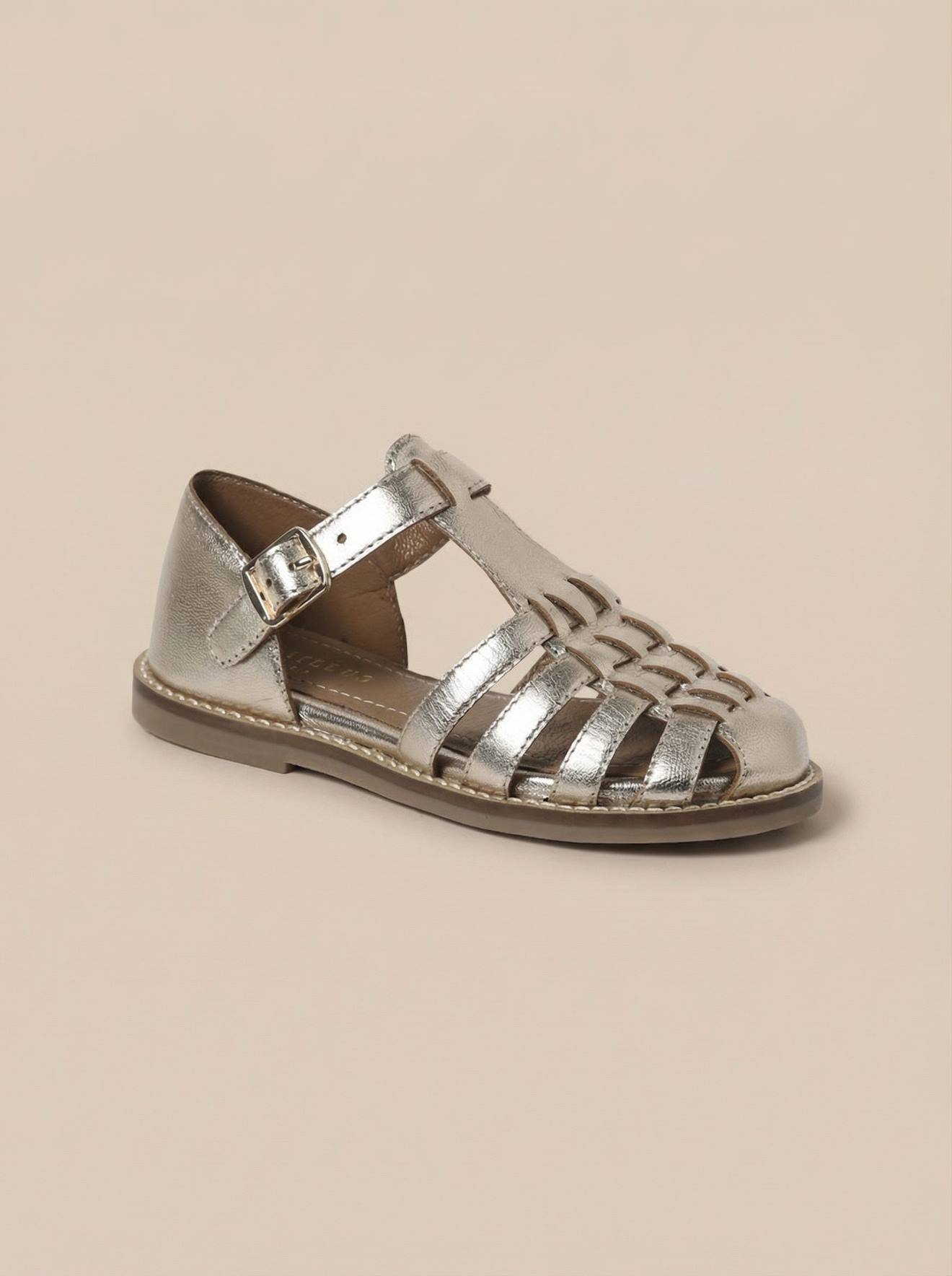 Sandales En Cuir Iris Fille Dore 42 €