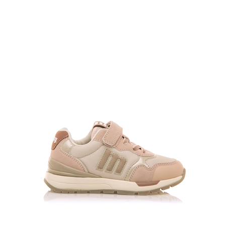 Sneakers filles textile lacets- fermeture adhésive Pink+White 1 - vertbaudet enfant 