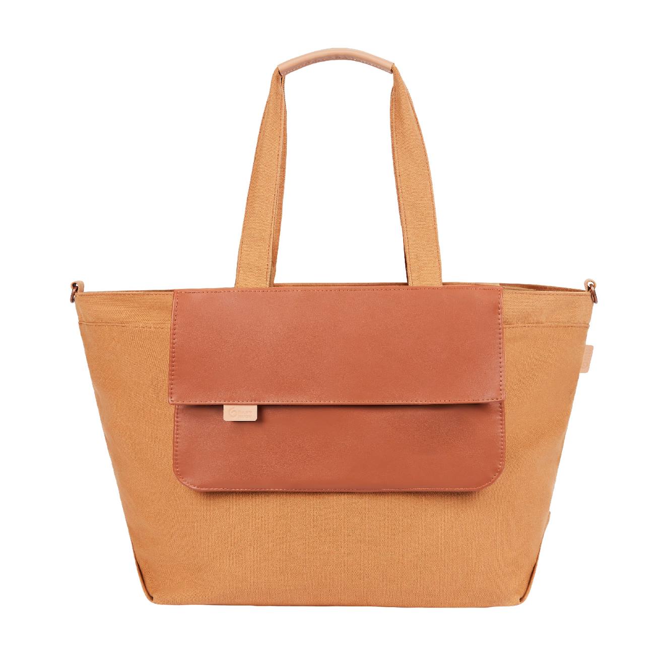 Sac À Langer Bébé Tote Bag Sherpa Marron