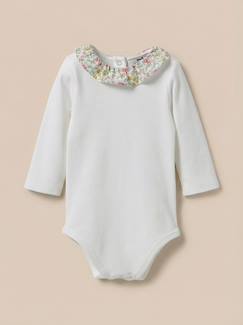 Bébé-Body-Body col en tissu liberty bébé - coton biologique