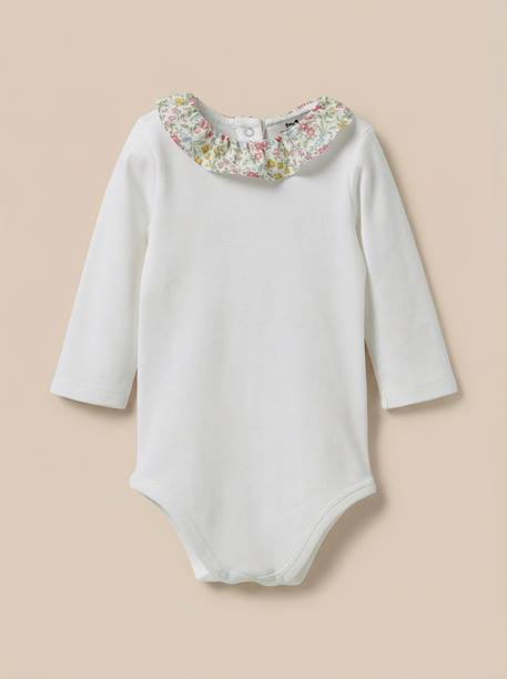 Bébé-Body col en tissu liberty bébé - coton biologique