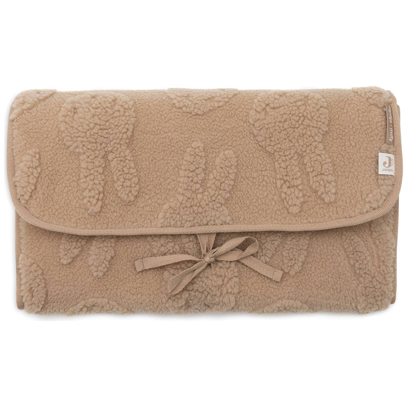 Tapis À Langer Nomade Miffy Jacquard Teddy Biscuit Marron