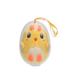 Jouet-Premier âge-Peluches-Peluche - œuf cosymals de pâques - poussin jaune en peluche  - 12 cm
