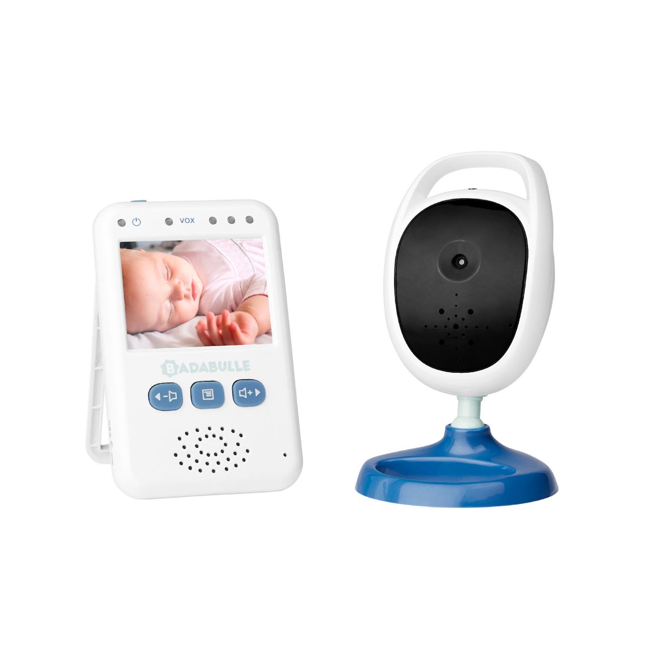 Babyphone Caméra Portée 250m Bleu