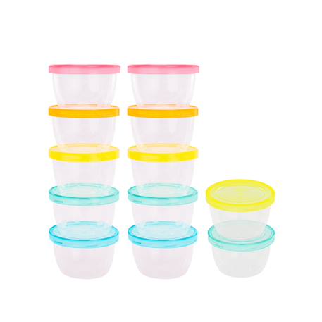 Badabulle - Lot De 12 Pots De Conservation Badabowls Multicolore