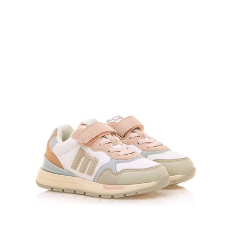Sneakers filles textile lacets- fermeture adhésive Pink+White 10 - vertbaudet enfant 