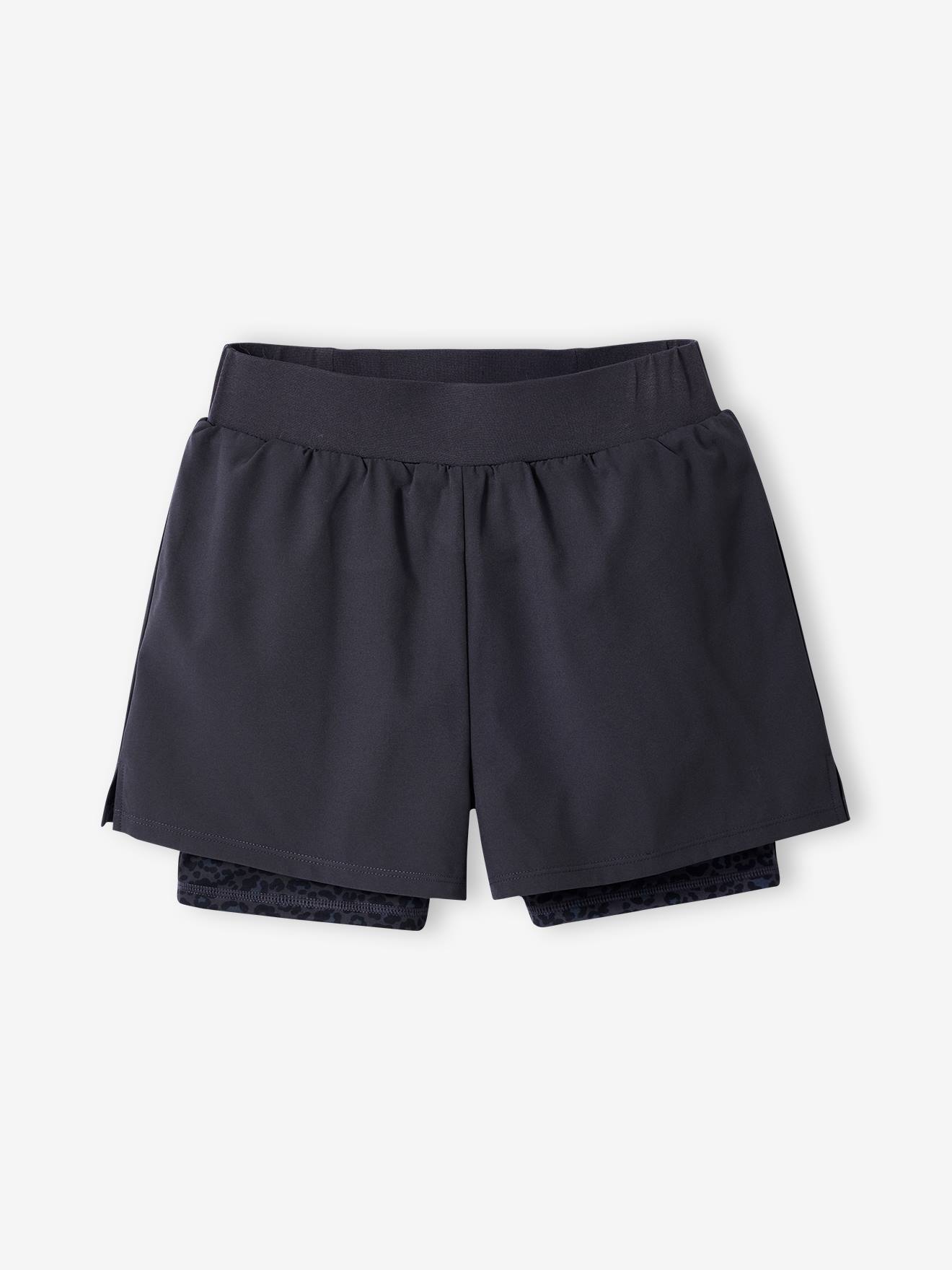Short sport fille noir