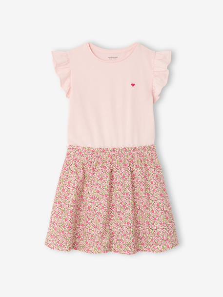 Fille-Robe fille effet 2 en 1 