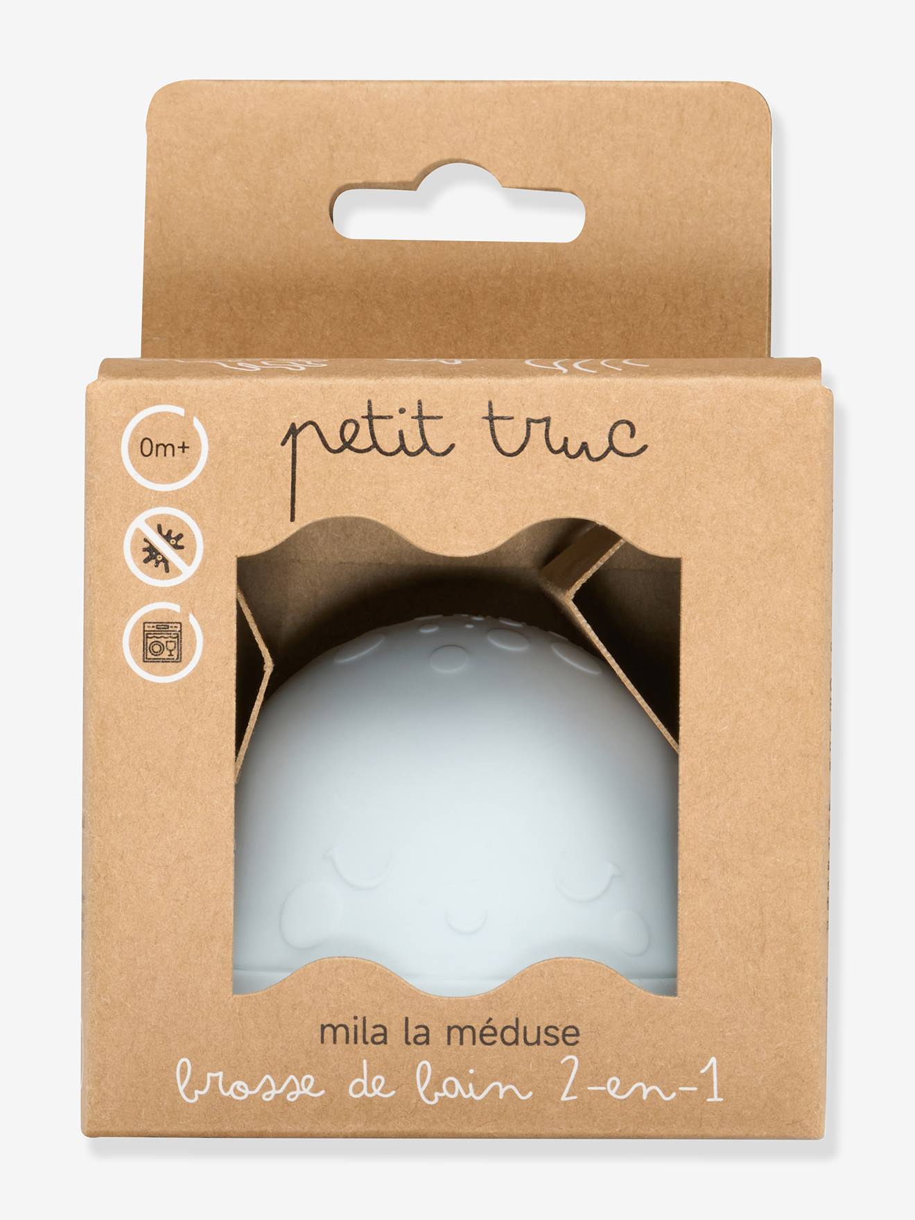Brosse 2 en 1 Mila la méduse bleu (Petit Truc) - Image 1