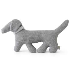 Jouet-Premier âge-Peluche en coton bio doudou chien teckel