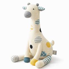 Jouet-Premier âge-Peluches-Peluche doudou girafe en coton tricoté