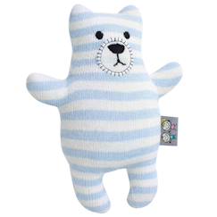 Jouet-Premier âge-Peluche doudou ourson en coton tricoté
