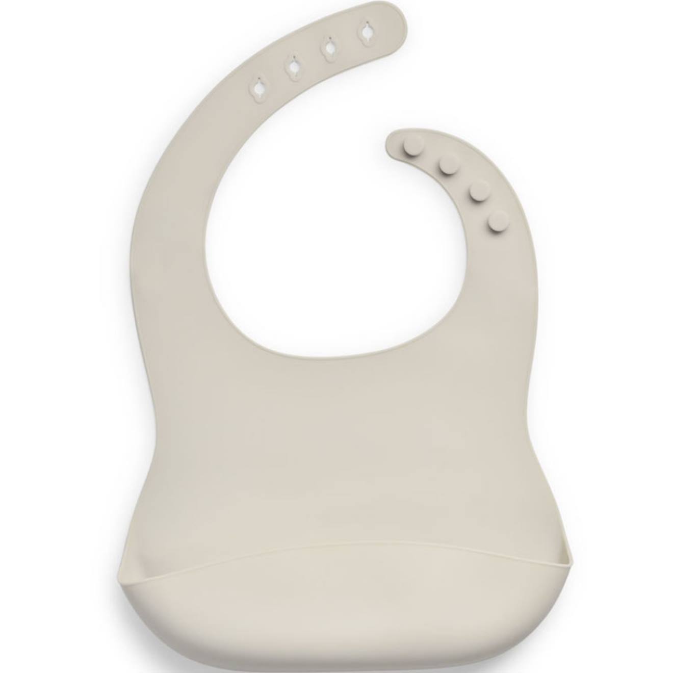 Bavoir Bébé Récupérateur En Silicone Beige