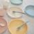 Lot de 2 cuillères silicone Beige, vert+Bleu+Ecru+Jonquille+Stone/cloudy mauve 8 - vertbaudet enfant 