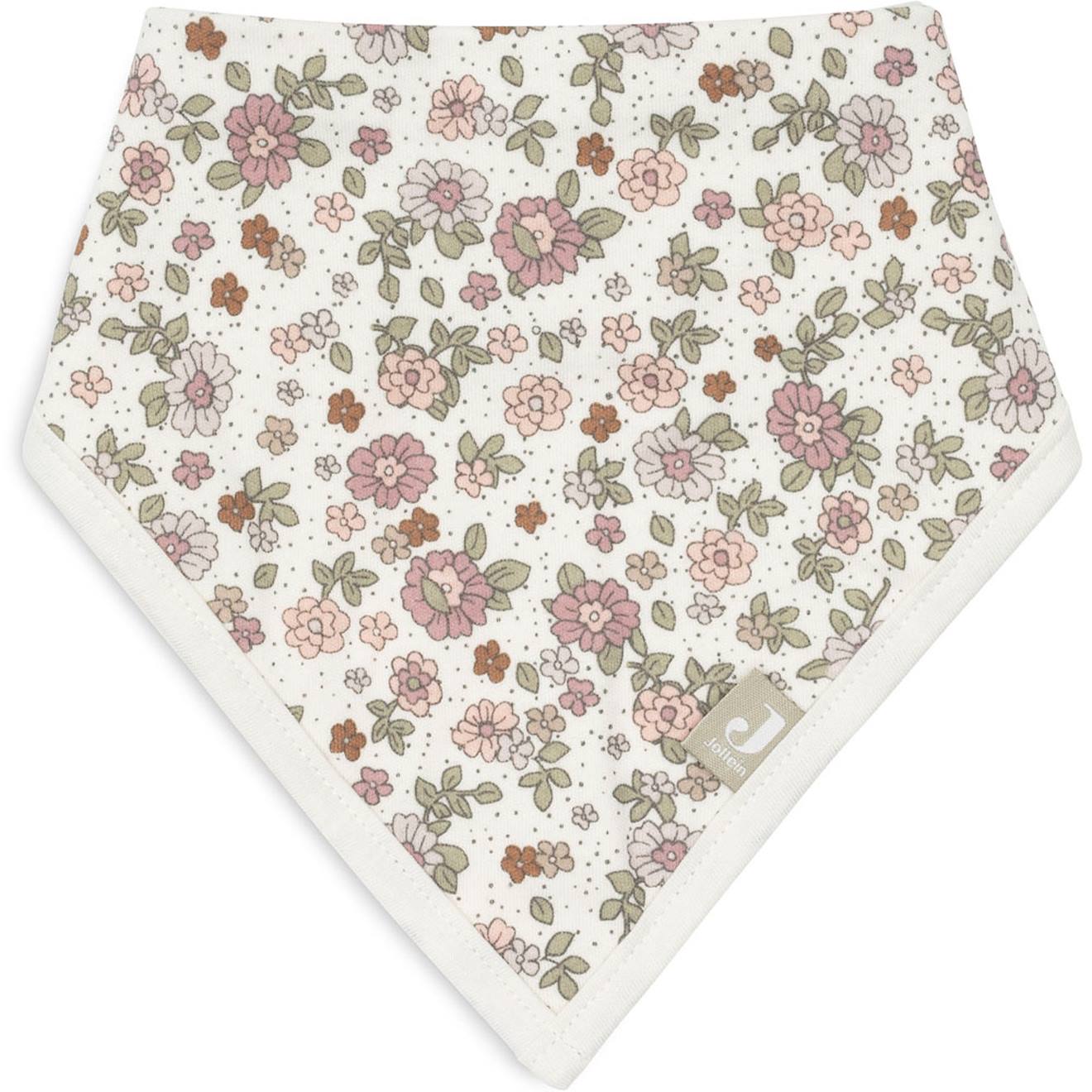 Lots De 2 Bavoirs Bandana En Coton Multicolore Fleuri (Jollein) - Image 1