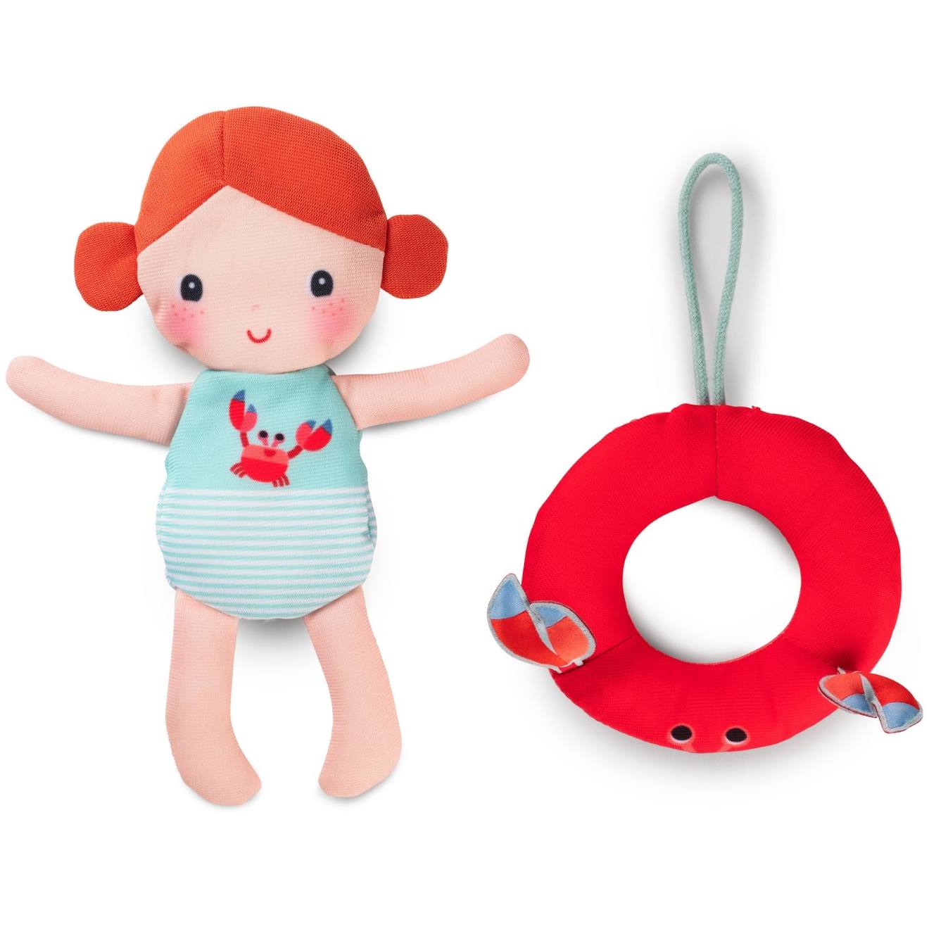 Poupée De Bain Axelle Orange, Rouge, Vert D'eau (Lilliputien) - Image 1