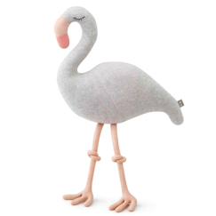 Jouet-Grande peluche flamant rose en coton