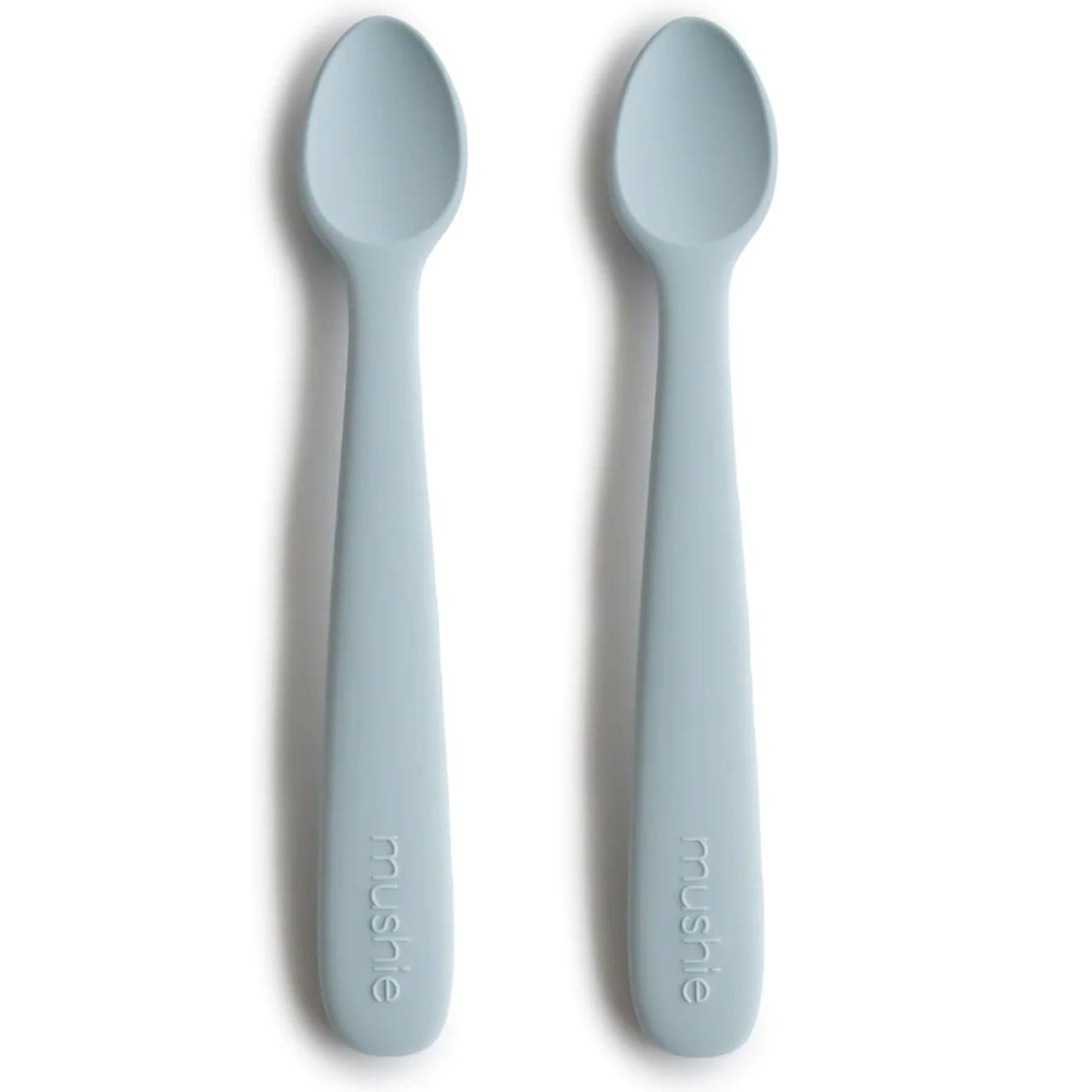 Lot De 2 Cuillères Silicone Bleu (Mushie) - Image 1