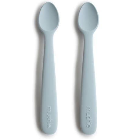 Lot de 2 cuillères silicone Beige, vert+Bleu+Ecru+Jonquille+Stone/cloudy mauve 6 - vertbaudet enfant 