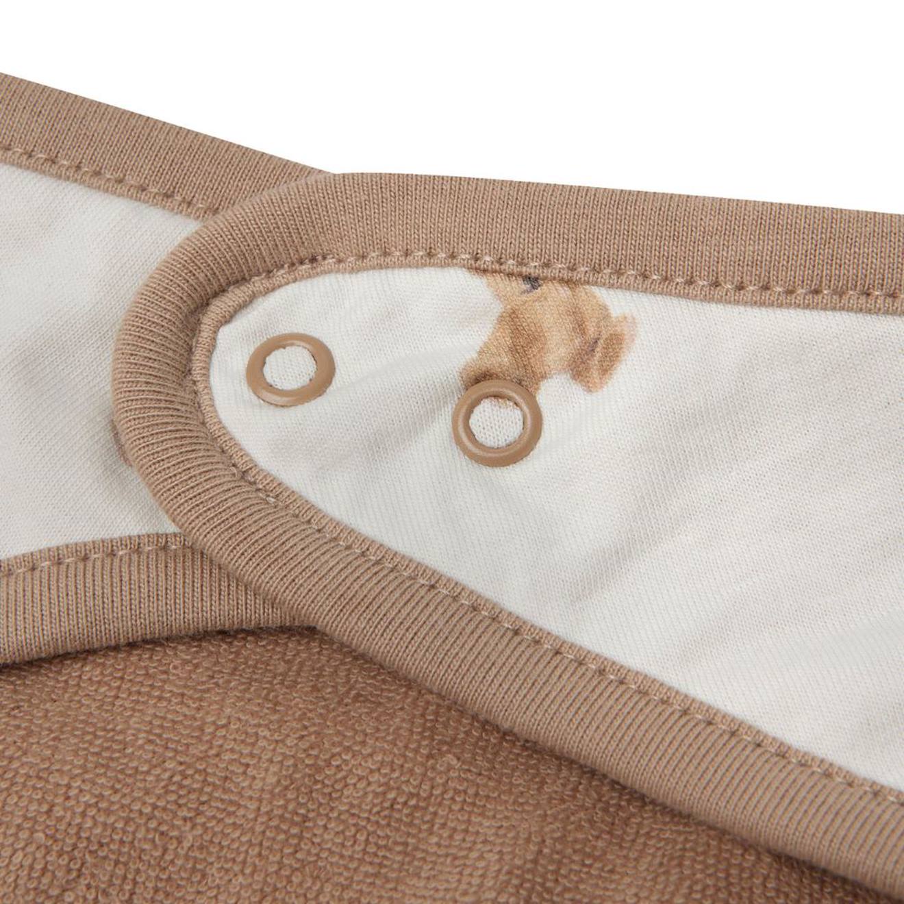 Lots De 2 Bavoirs Bandana En Coton Blanc, Marron Clair (Jollein) - Image 2