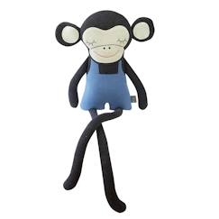 -Grande peluche singe en coton tricoté