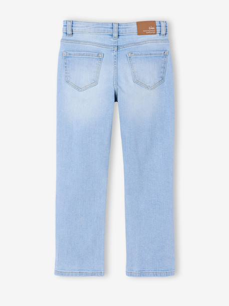 Jean fille slim morphologik tour de hanches medium bleached+bleu foncé+gris+stone 2 - vertbaudet enfant 