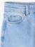 Jean fille slim morphologik tour de hanches medium bleached+bleu foncé+gris+stone 3 - vertbaudet enfant 