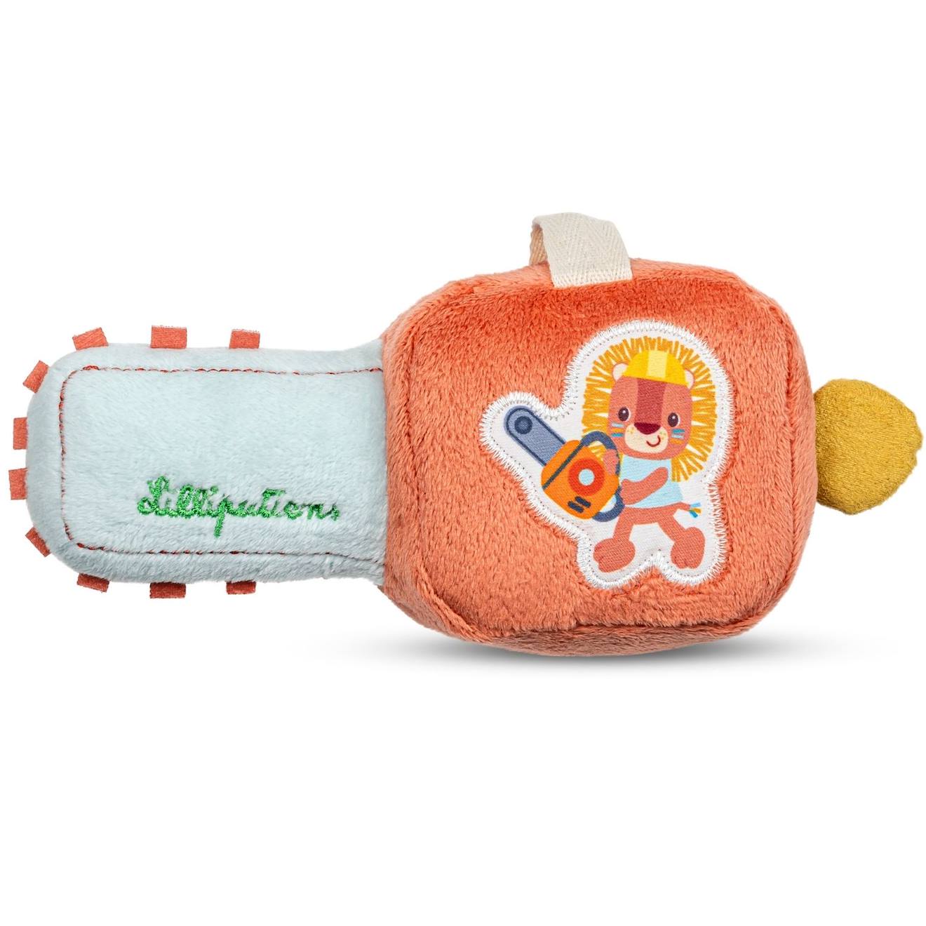 Hochet Tronçonneuse Orange, Blanc, Jaune