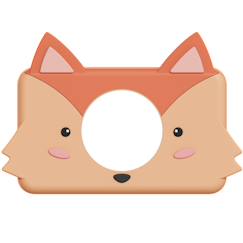 Jouet-Housse en silicone renard
