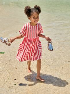 Robe fille en seersucker  - vertbaudet enfant