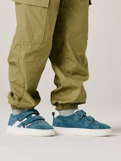 Chaussures-Chaussures garçon 23-38-Baskets, tennis-Baskets enfant cuir scratchs