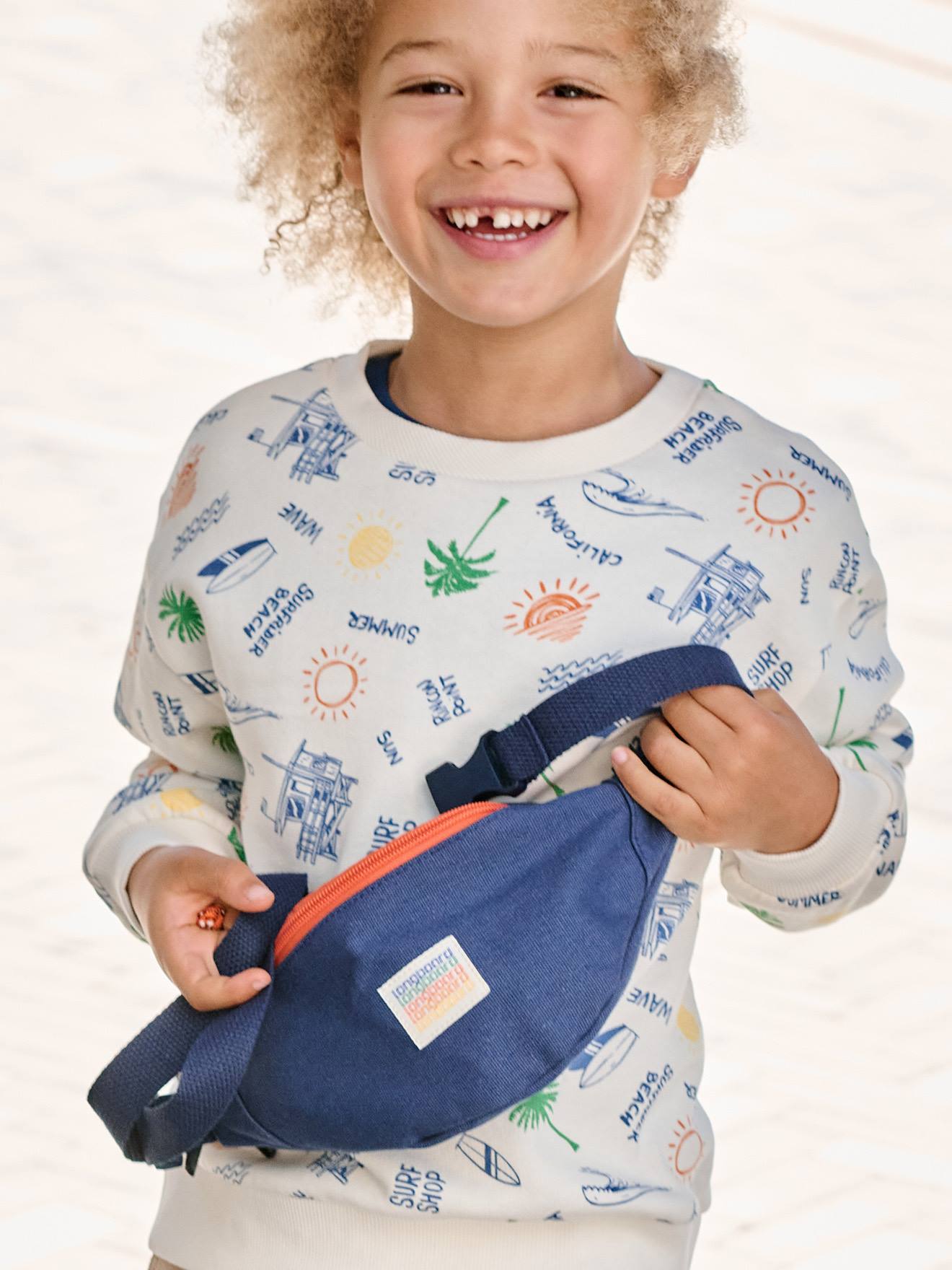 Sac banane garçon bleu nuit
