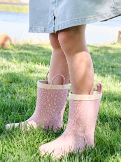 Chaussures-Bottes de pluie fille caoutchouc imprimé collection maternelle