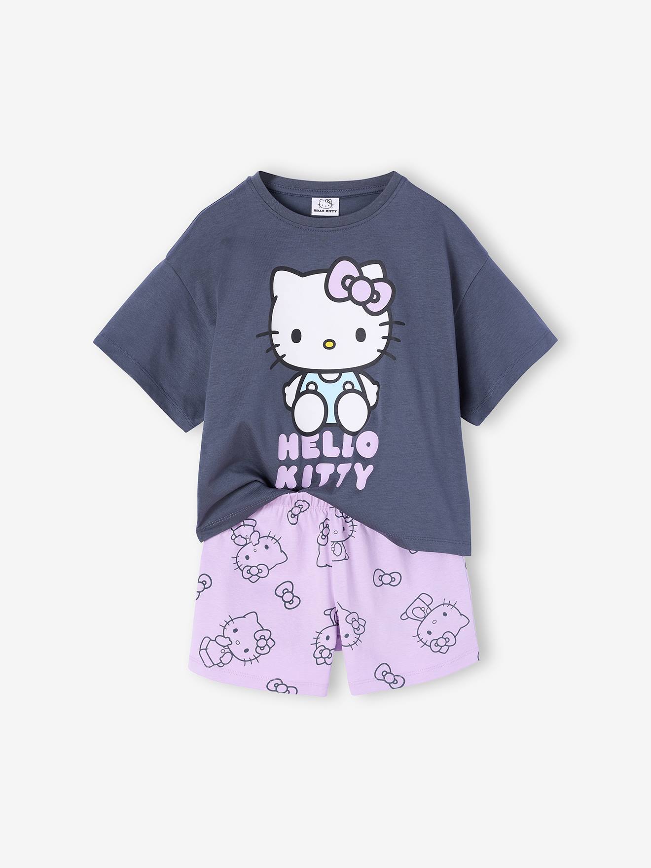 Pyjashort fille Hello Kitty anthracite