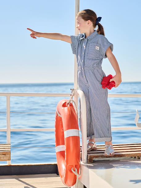 Combi pantalon fille rayée  - vertbaudet enfant