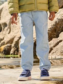 Pantalon denim garçon battle coton  - vertbaudet enfant