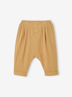 Bébé-Pantalon, jean-Pantalon bébé mixte coupe sarouel en gaze de coton