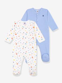 Lot 2 pyjamas bébé en coton  - vertbaudet enfant