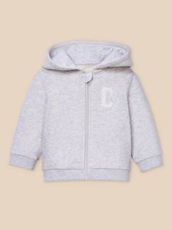 Hoodie zippé  bébé - coton biologique  - vertbaudet enfant