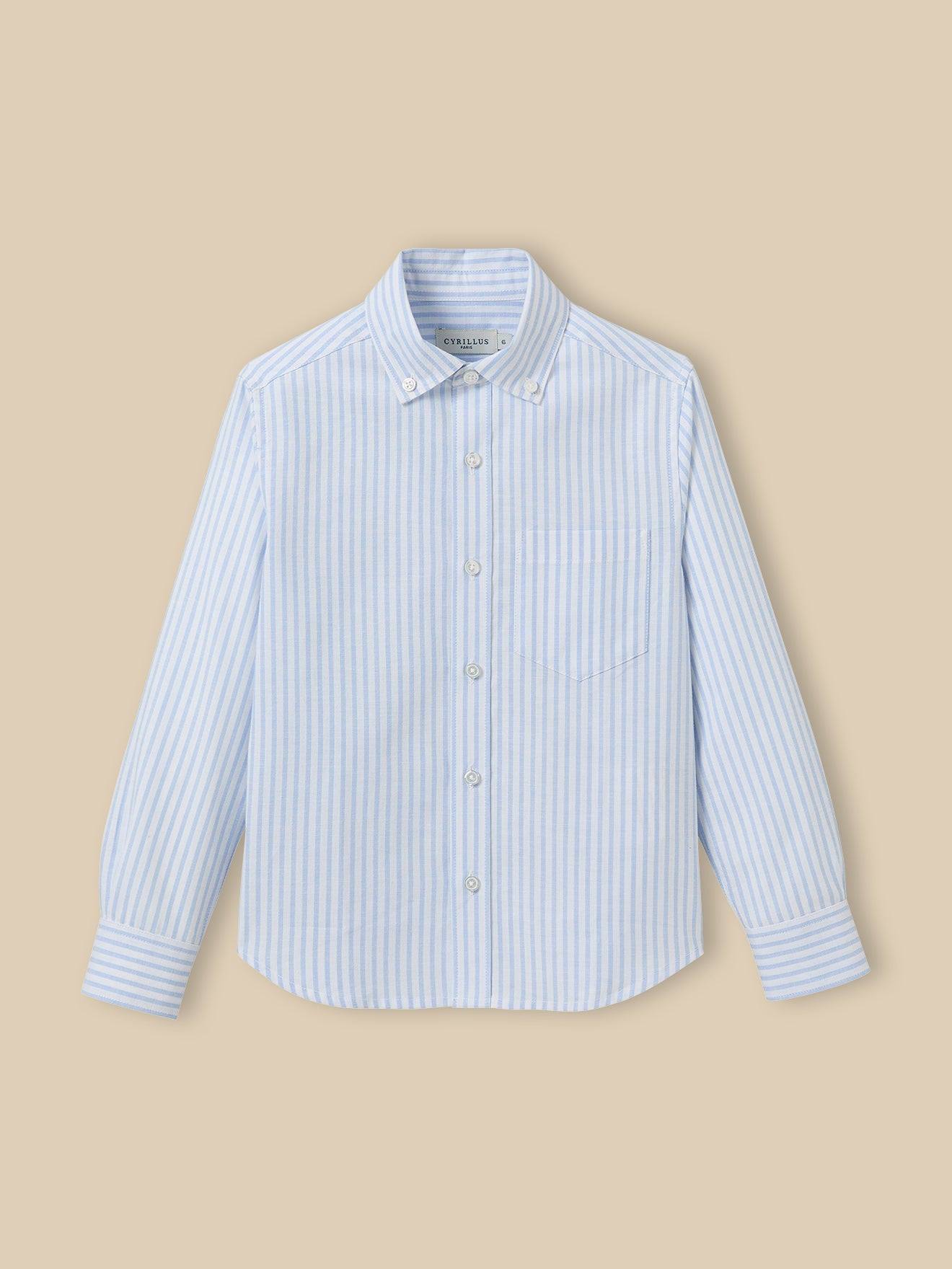 Chemise Raye Oxford Garon Rayure Bleue 28 €