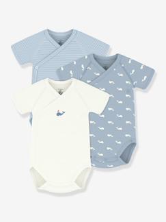 Lot 3 bodies croisés bébé Petit Bateau  - vertbaudet enfant