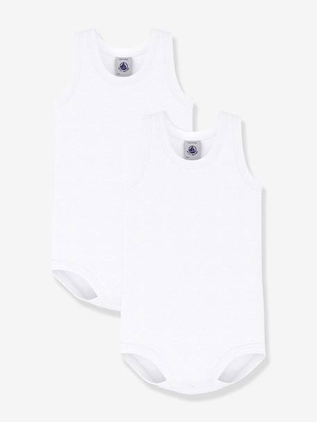 Bébé-Lot de 2 bodies sans manches Petit Bateau