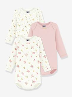 Lot de 3 bodies manches longues bébé  - vertbaudet enfant