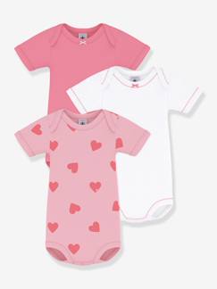 Lot de 3 bodies manches courtes bébé  - vertbaudet enfant
