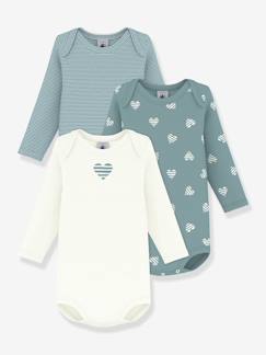 Lot de 3 bodies manches longues bébé  - vertbaudet enfant