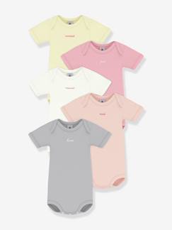 Lot de 5 bodies manches courtes bébé  - vertbaudet enfant