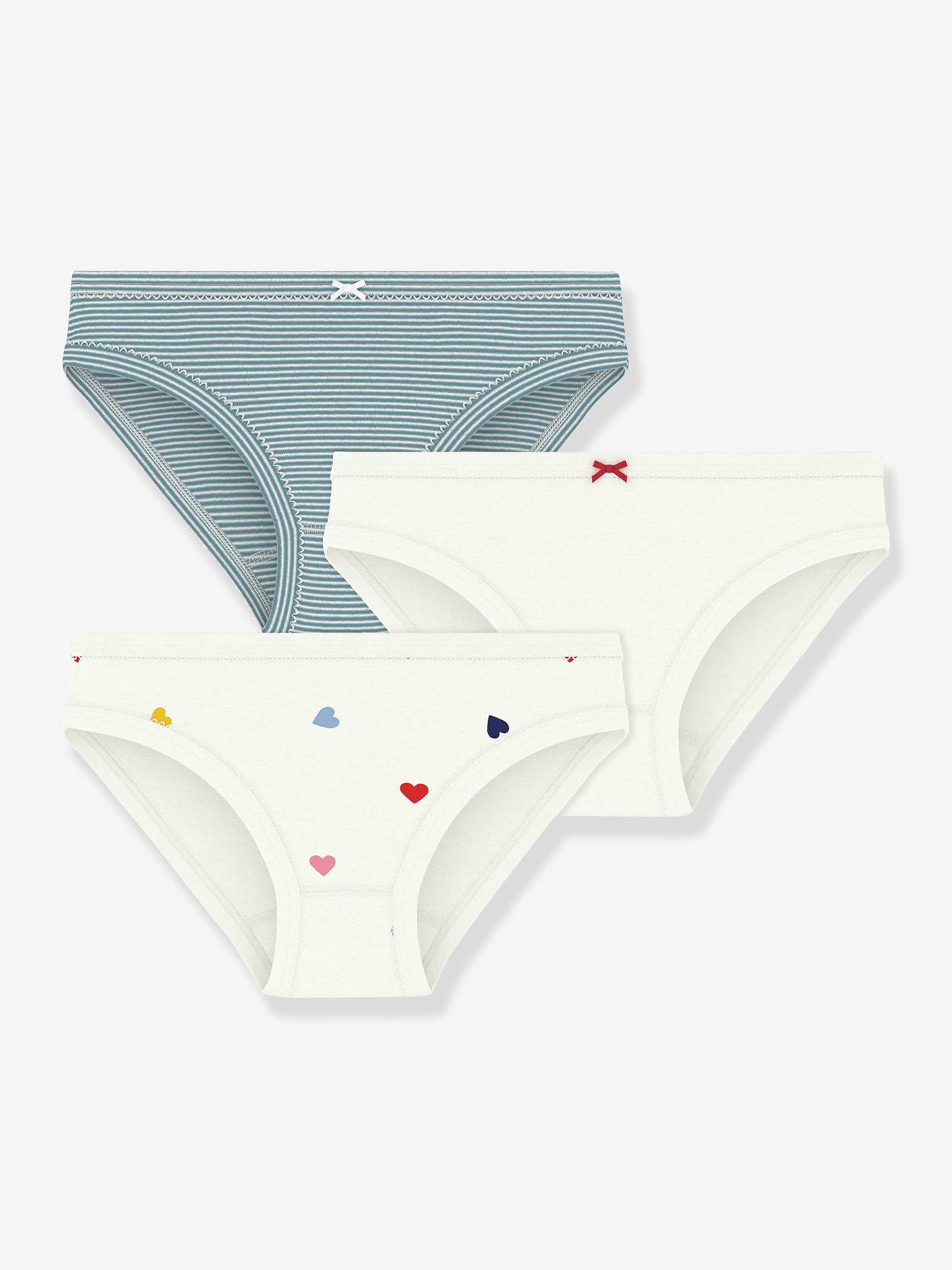 Lot de 3 culottes coton Petit Bateau blanc