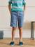 Bermuda chino garçon Army+Bleu froid+Indigo+Menthe+Outremer 5 - vertbaudet enfant 