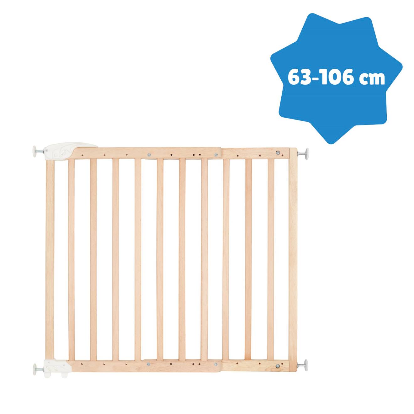 Barrière De Sécurité Enfant Extensible Deco Pop Marron (Badabulle) - Image 2