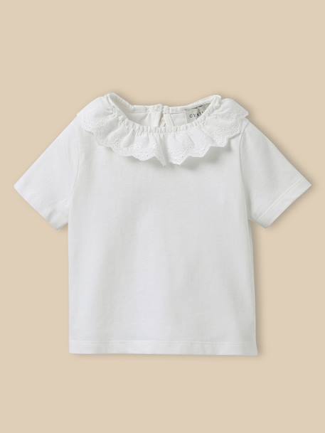 Bébé-T-shirt col raffiné - coton biologique bébé